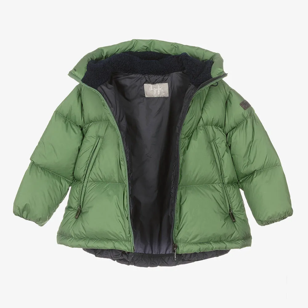 Girls Green Puffer Jacket