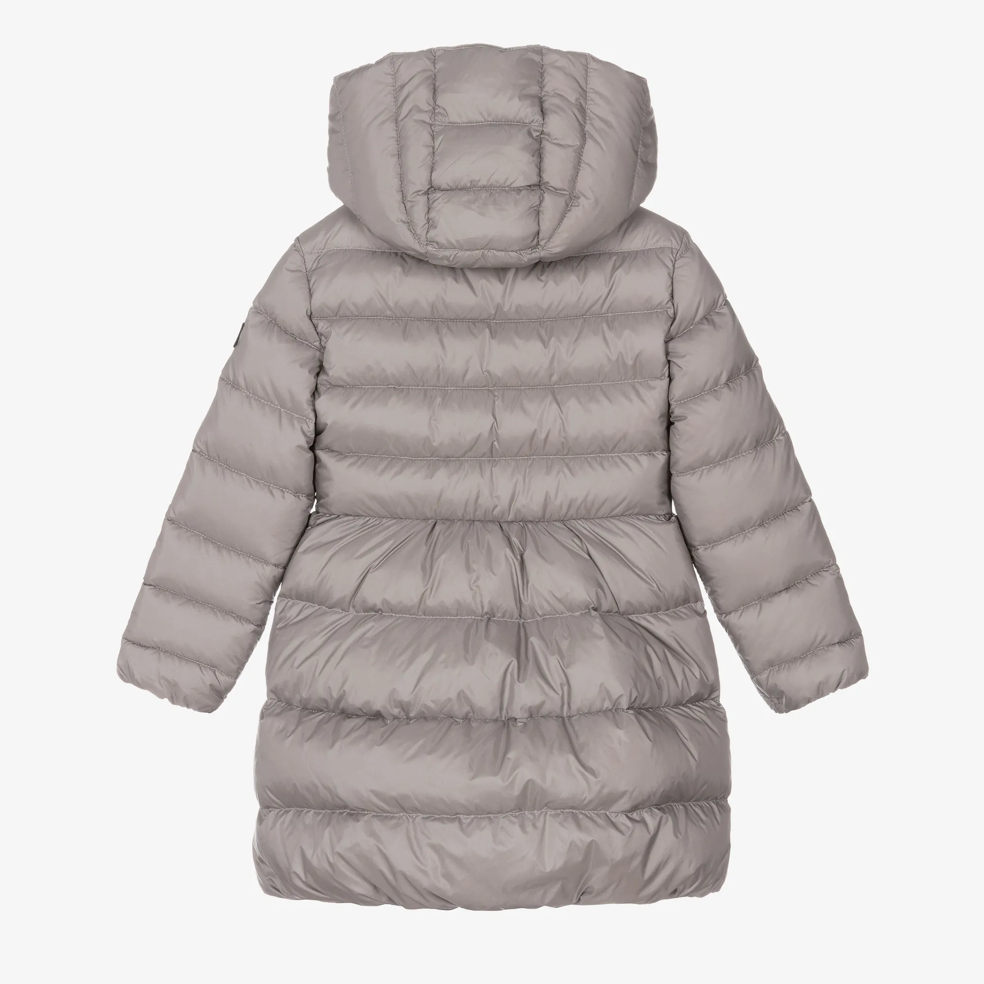 Girls Grey Down Padded Puffer Coat