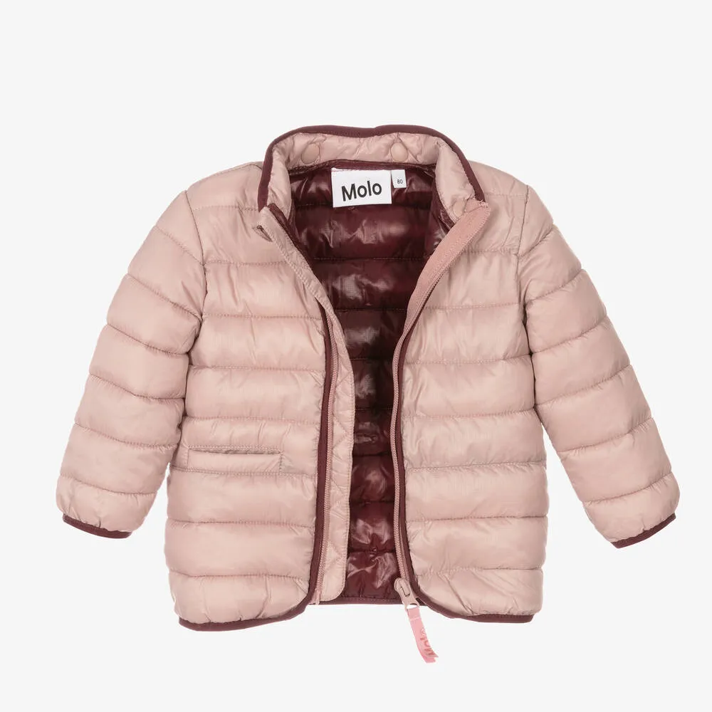 Girls Pink Puffer Jacket