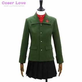 GIRLS und PANZER Katyusha Nonna suit Cosplay costume Carnaval Halloween Christmas Costume