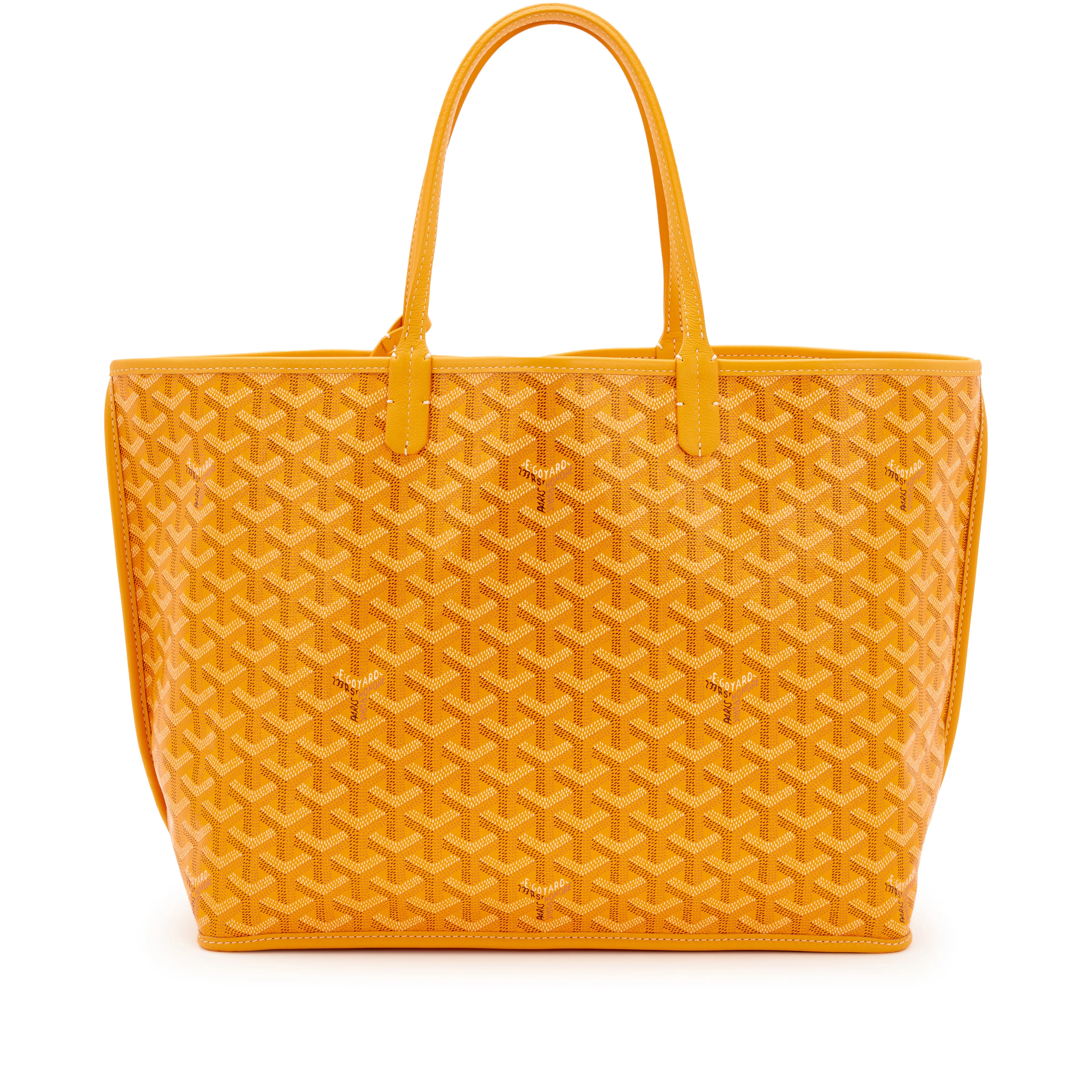 Goyard Yellow Goyardine Canvas and Chevroches Calfskin Cactus Embroidered Anjou PM Tote, 2020