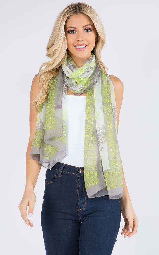 GPO963 Paisley Print Oblong Scarf