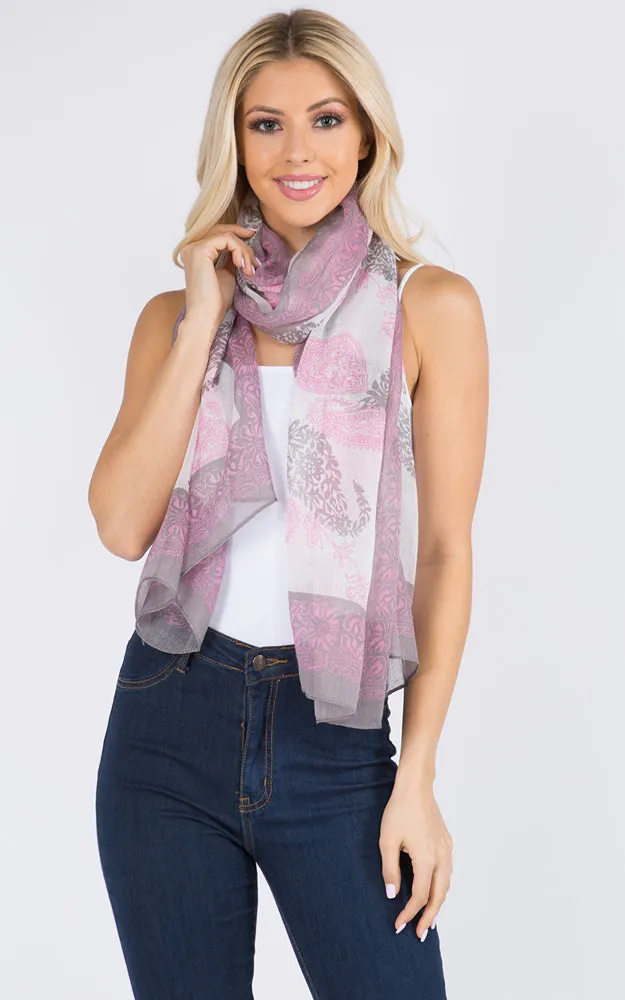 GPO963 Paisley Print Oblong Scarf