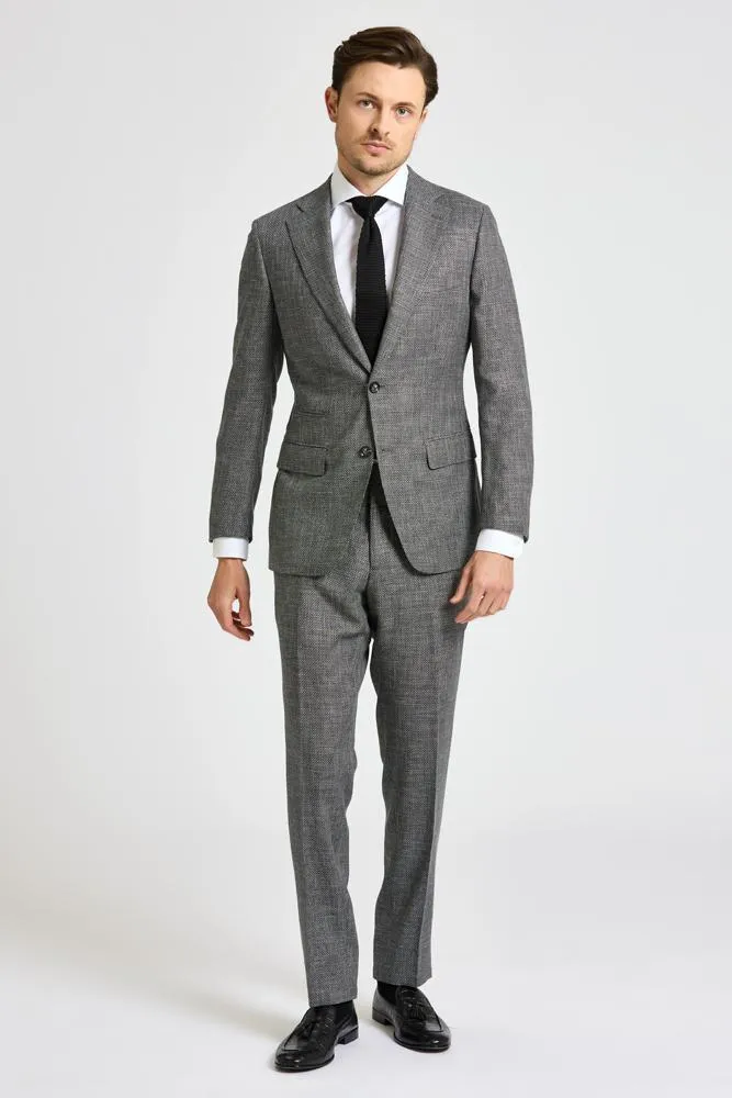 Greyson Suit - Grey Black Circle