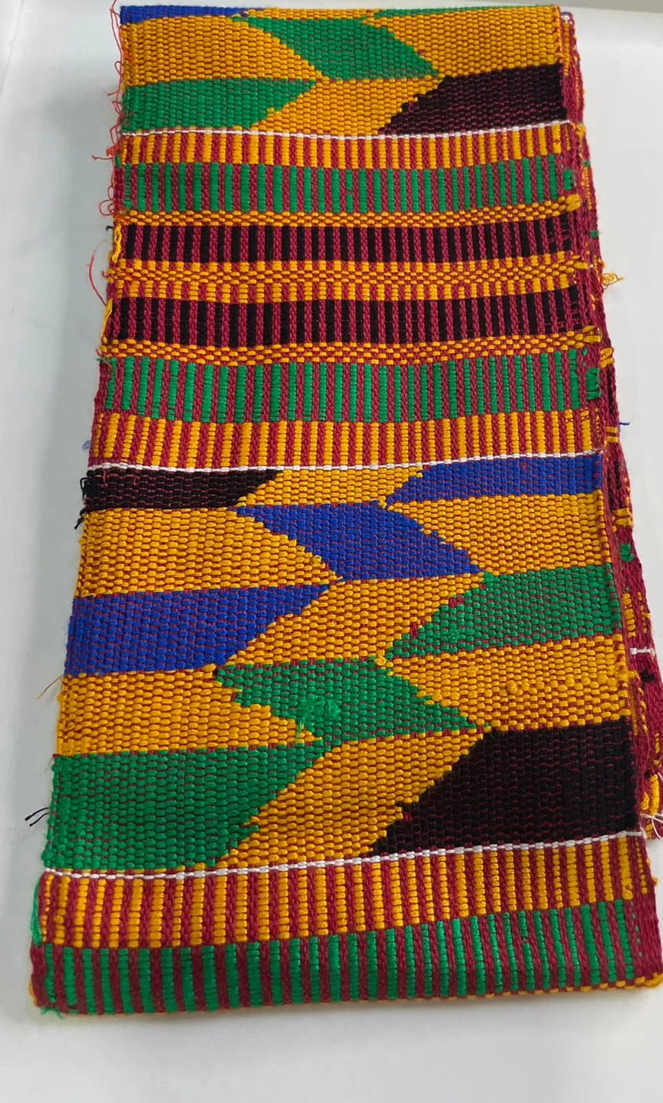 Handwoven African Ghanaian Kente Muffler / Stole - African Clothing Store | JT Aphrique