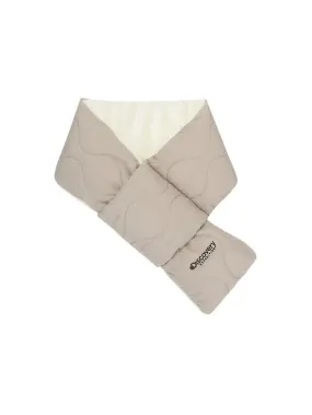 Haney Wave Quilting Padding Muffler Beige