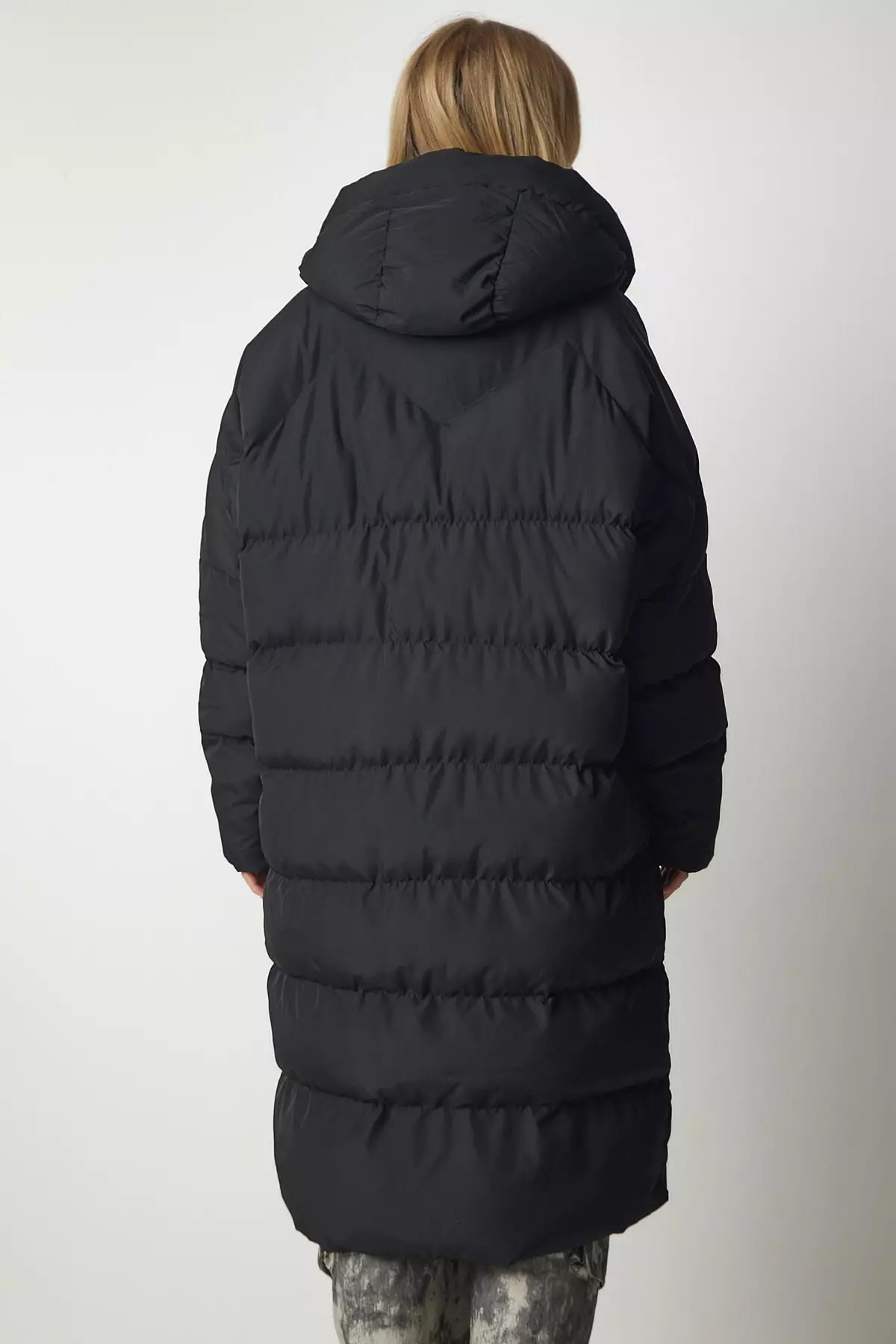 Happiness Istanbul Hooded Long Inflatable Coat