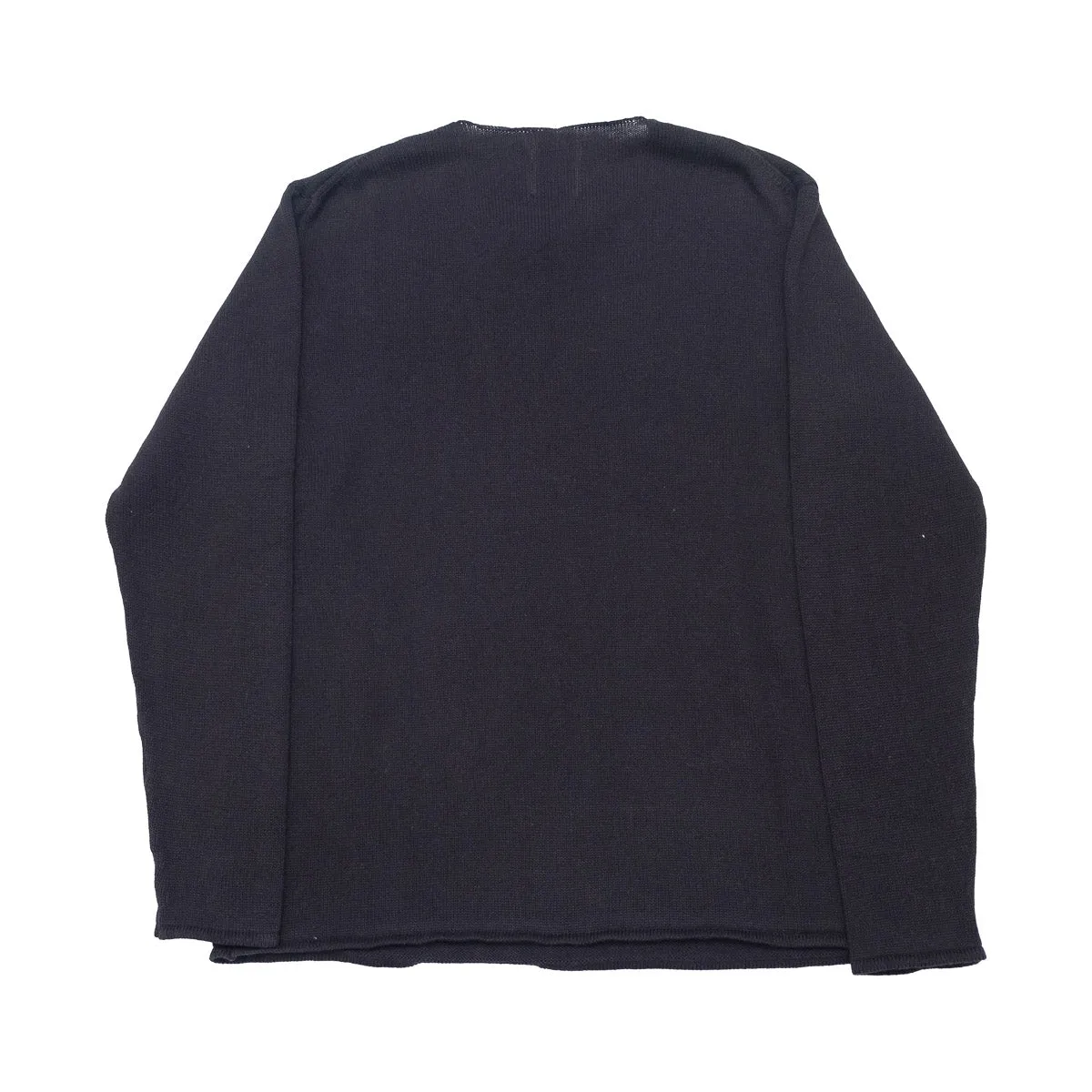 Harbor Sweater in Black Cotton / Linen