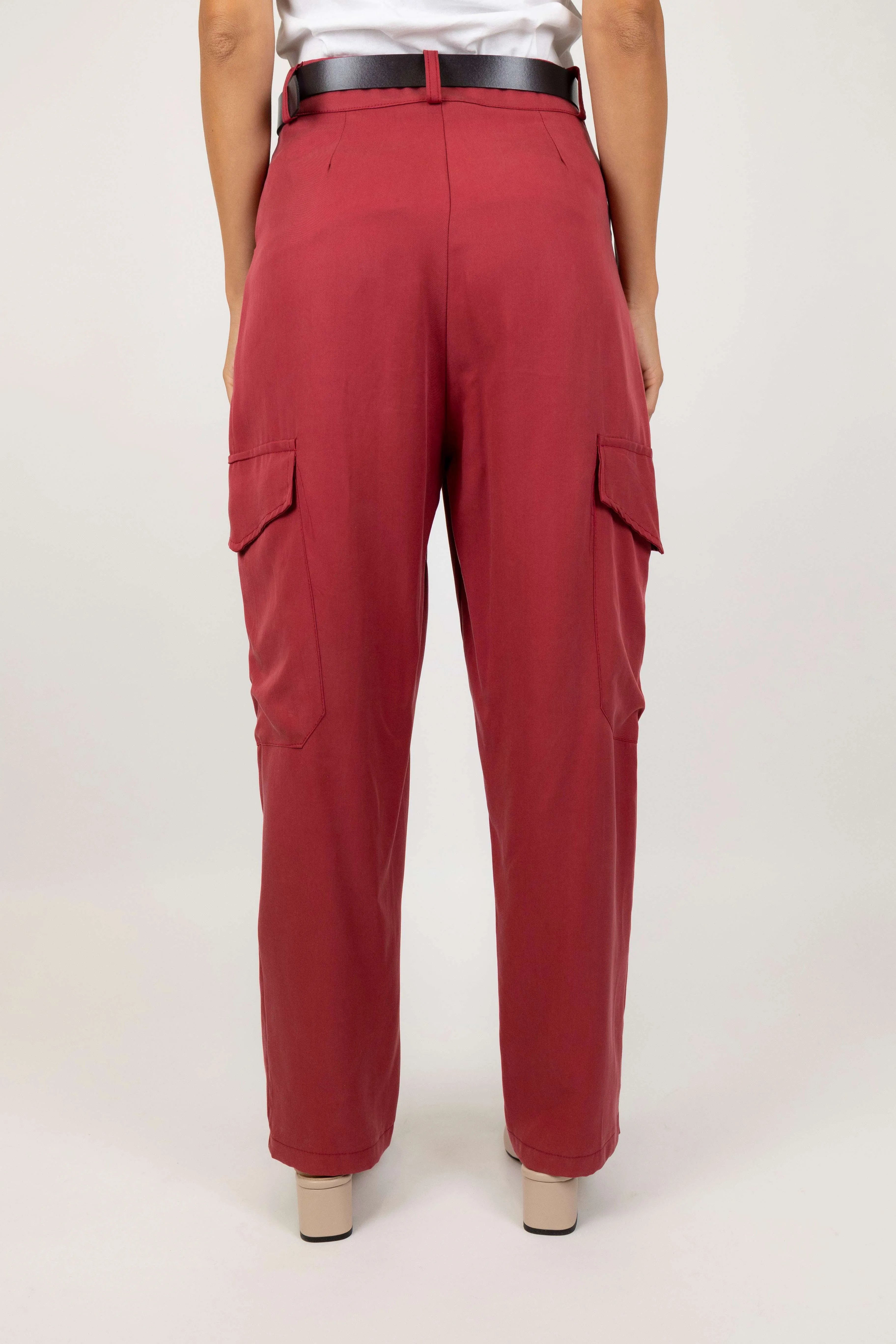 Haveone - Pantalone cargo in tencel