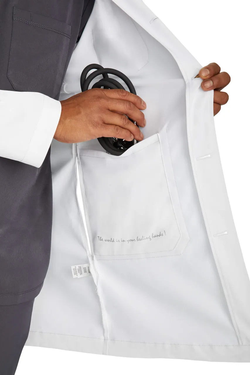 Healing Hands Healing Hands White Coat Men's Luke Full-Length Coat #5151