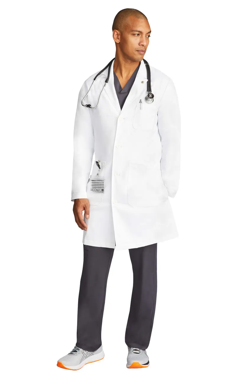 Healing Hands Healing Hands White Coat Men's Luke Full-Length Coat #5151