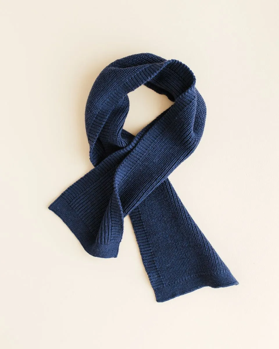 Hvid Gustave Scarf Blue