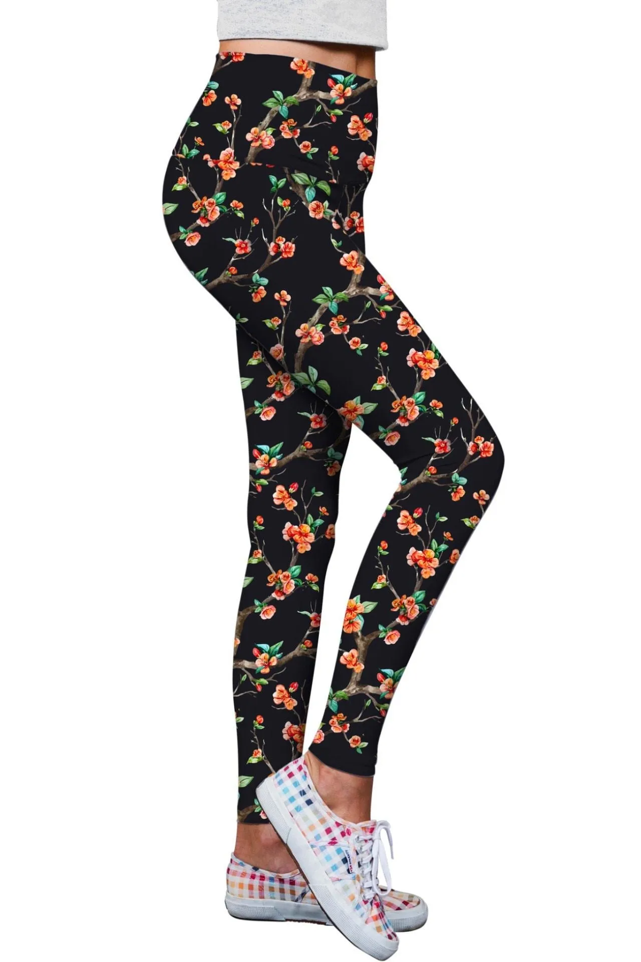 In The Night Lucy Floral Print Performance Leggings - Women