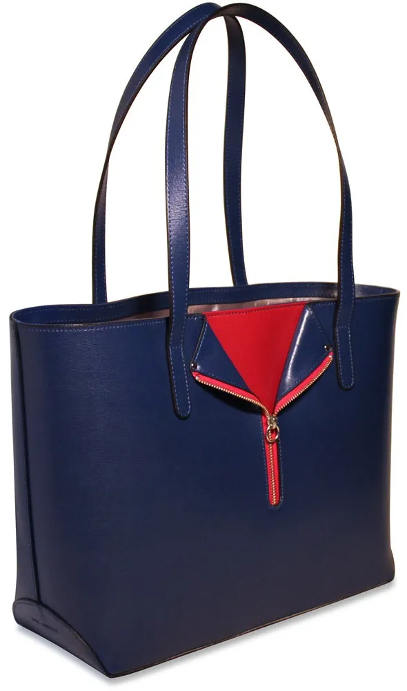 Jack Georges Chelsea Open Tote w/ Front Zip Pocket 