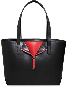 Jack Georges Chelsea Open Tote w/ Front Zip Pocket 