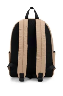 Kids' canvas backpack with logo print