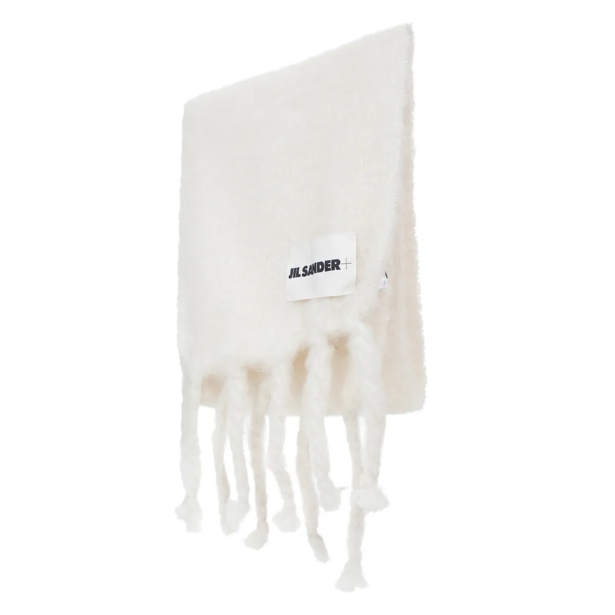 Knit Mohair Scarf - White