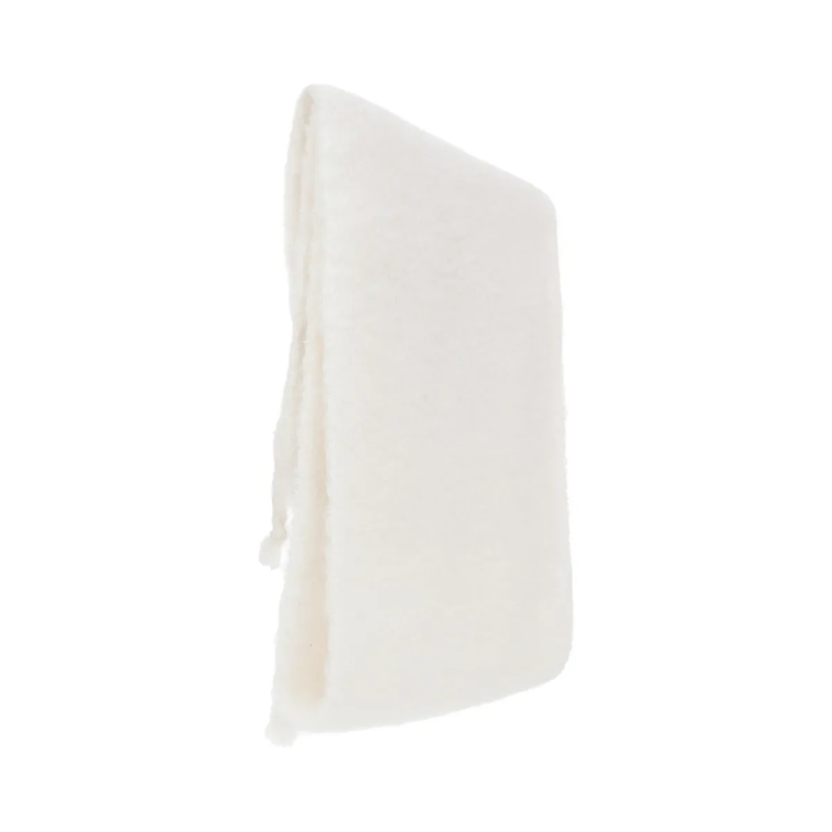 Knit Mohair Scarf - White