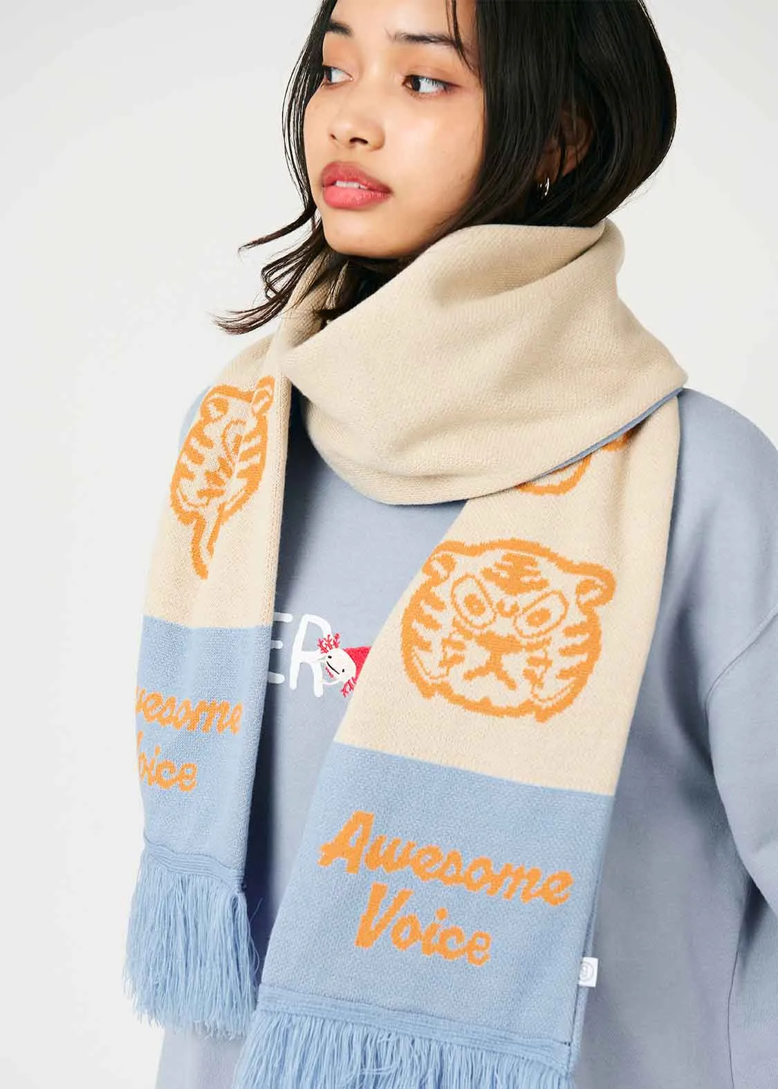 Knit Muffler (Awesome Tiger)