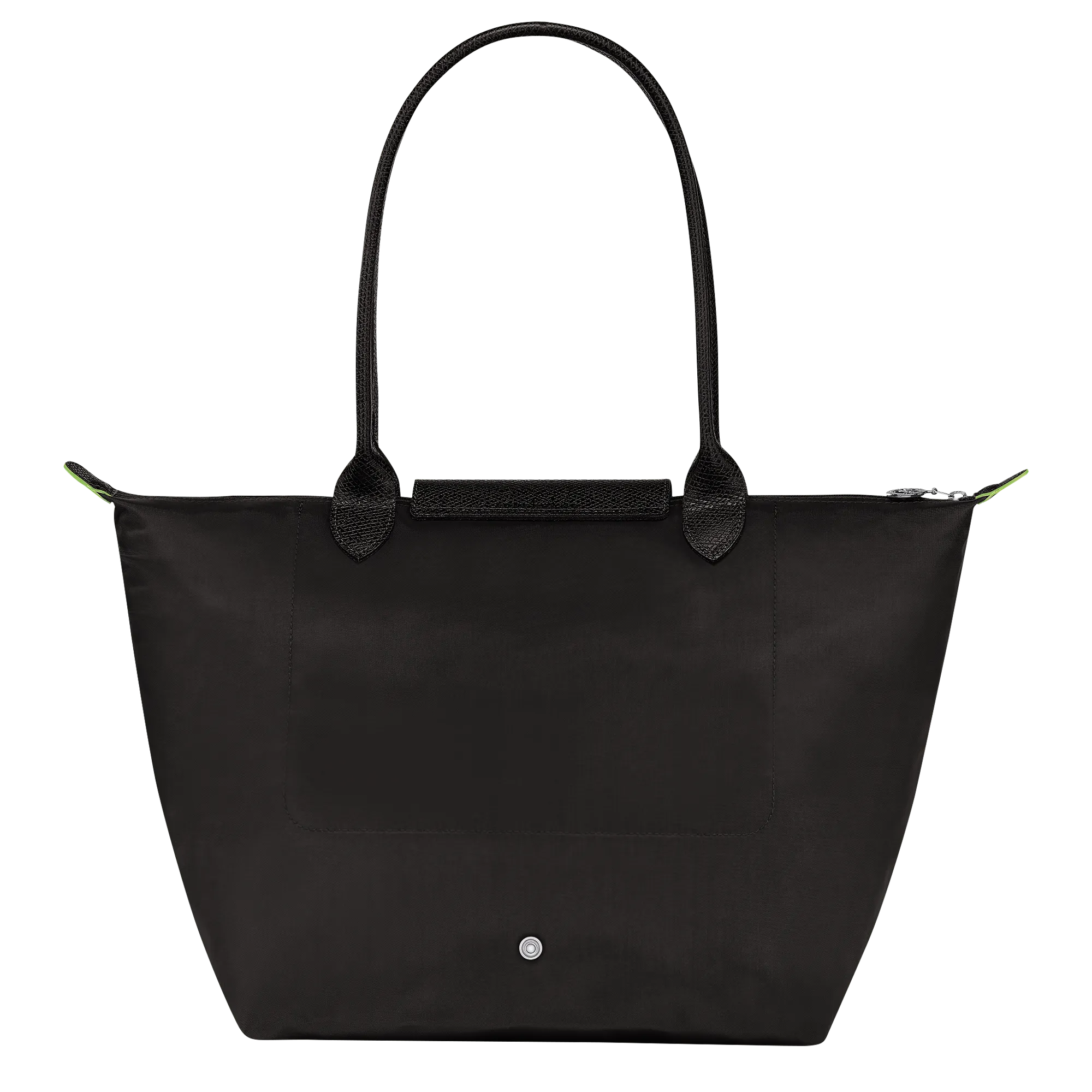 Le Pliage Green L Tote bag Black - Recycled canvas