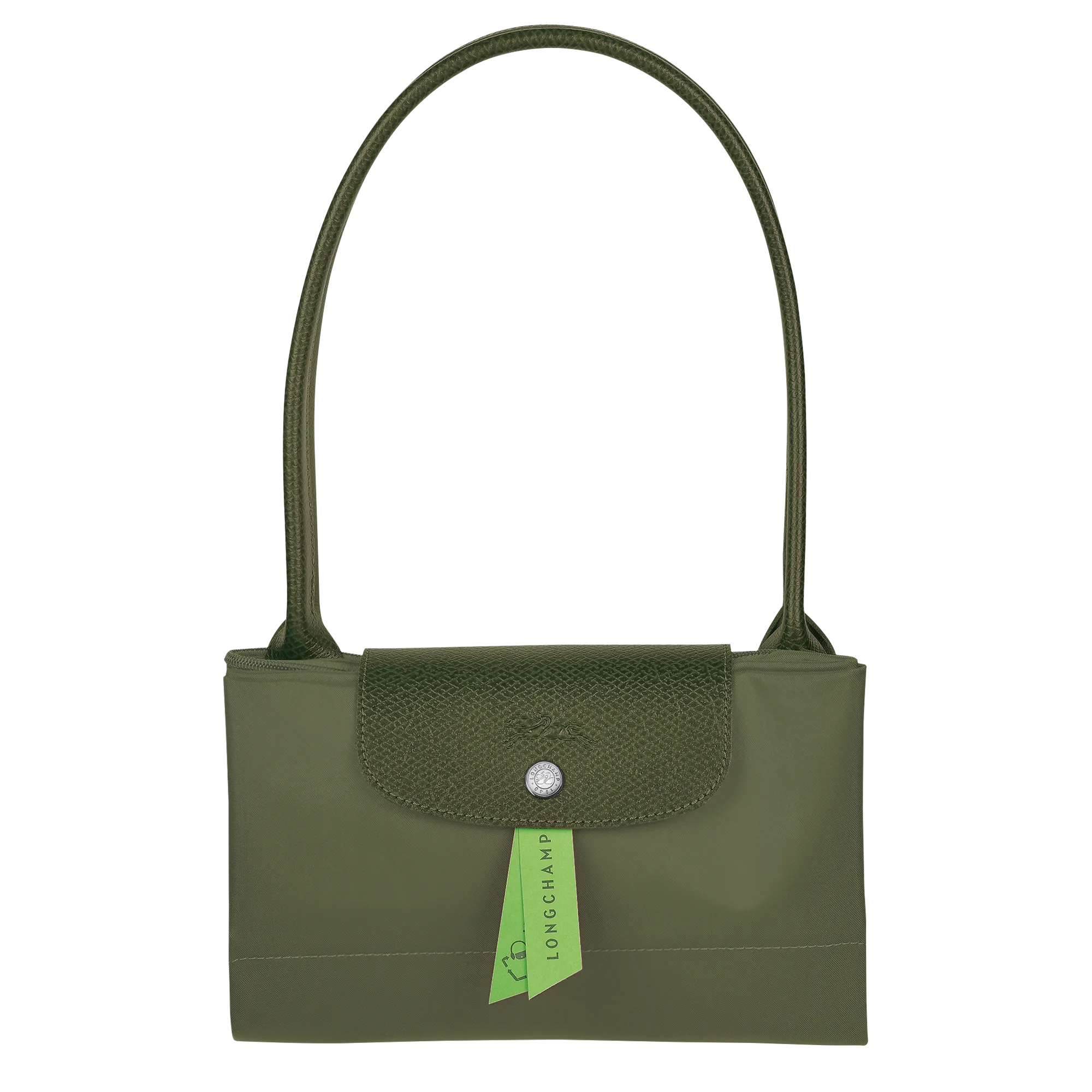 Le Pliage Green L Tote bag Forest - Recycled canvas