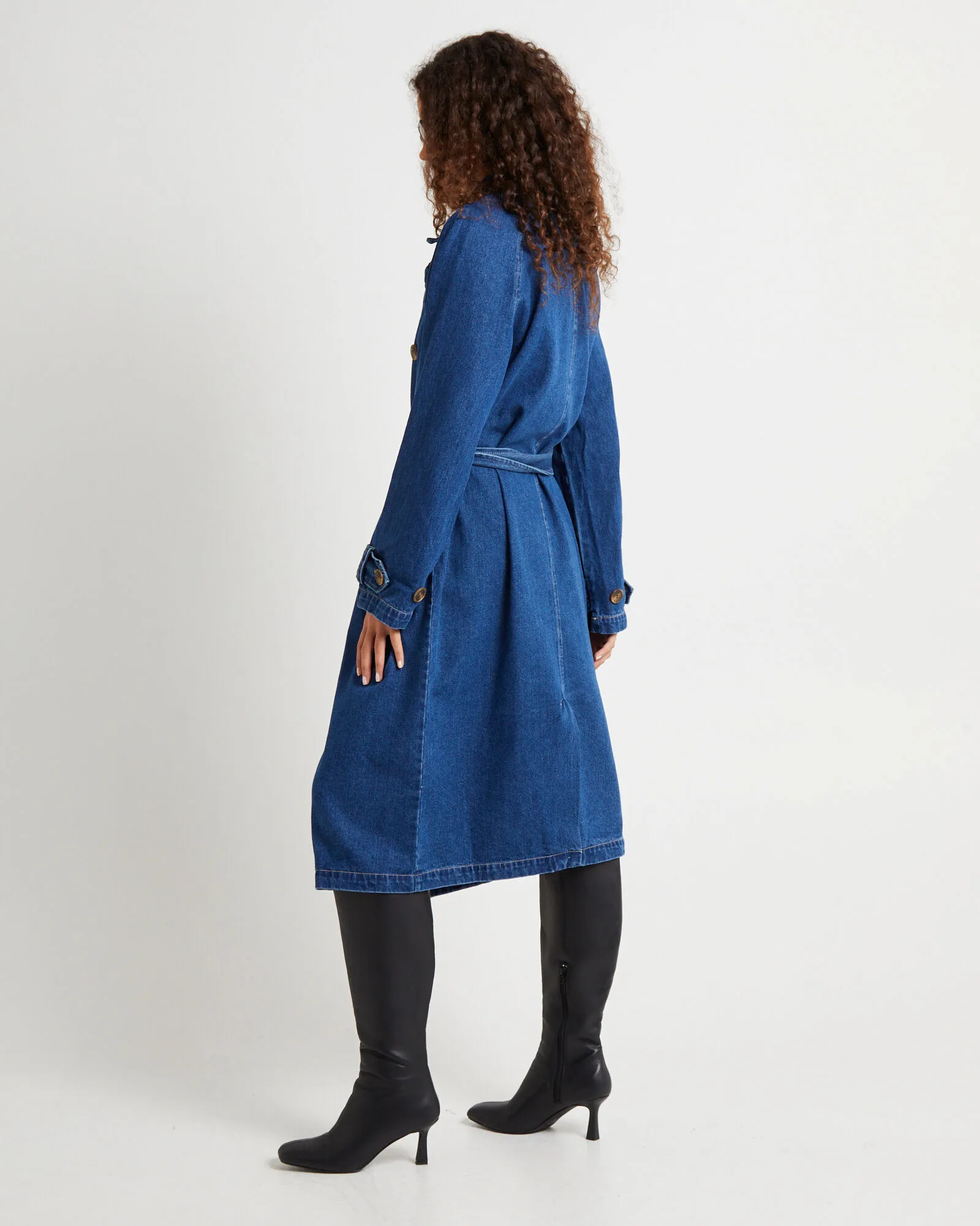 Lee Charlie Trench Coat French Blue