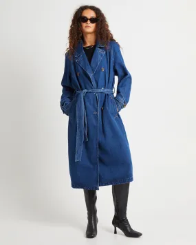 Lee Charlie Trench Coat French Blue