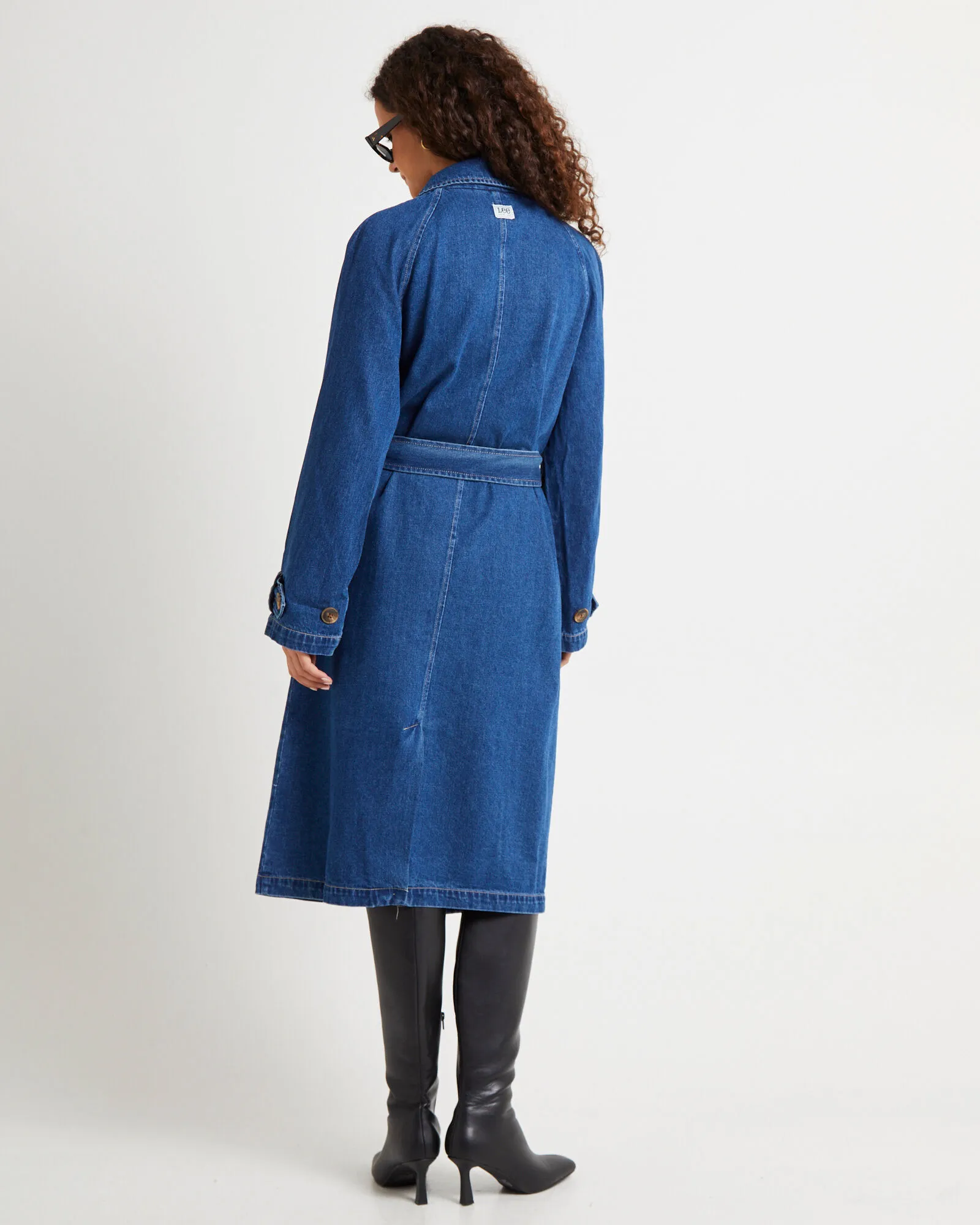 Lee Charlie Trench Coat French Blue