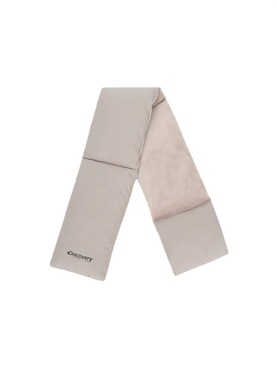 Lester Logo Printed Padding Muffler Beige