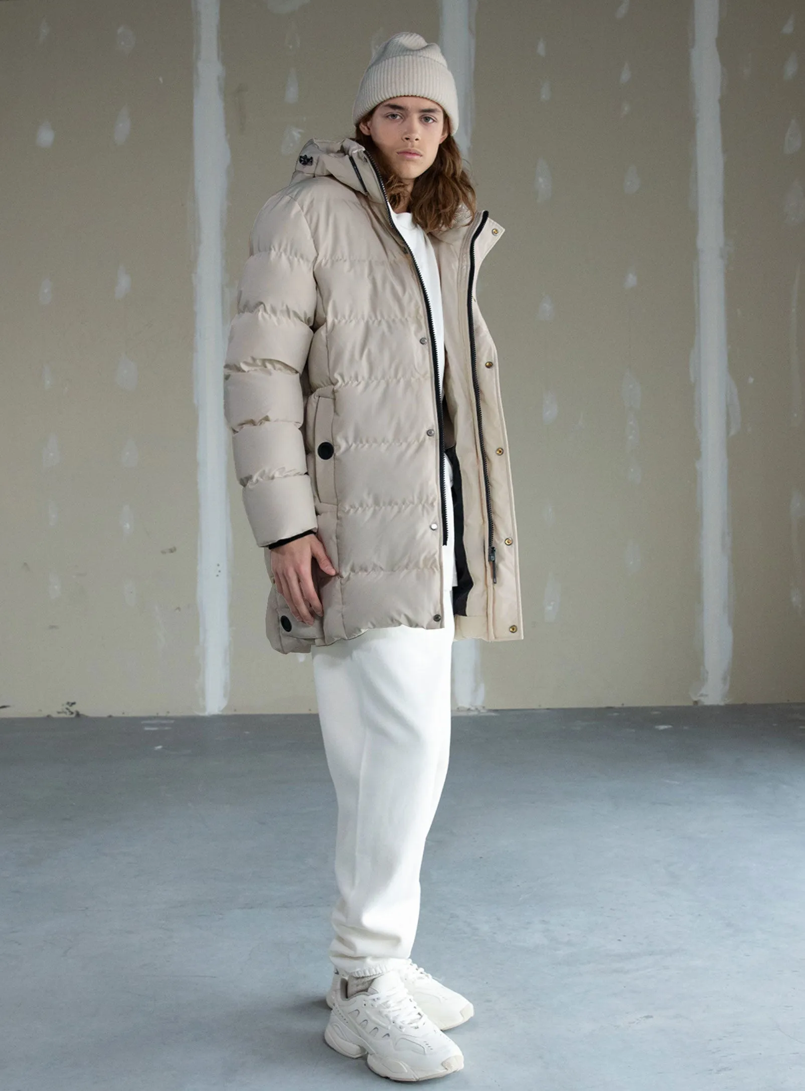 LEVI | Quilted puffer long jacket || LEVI | Manteau polaire longue