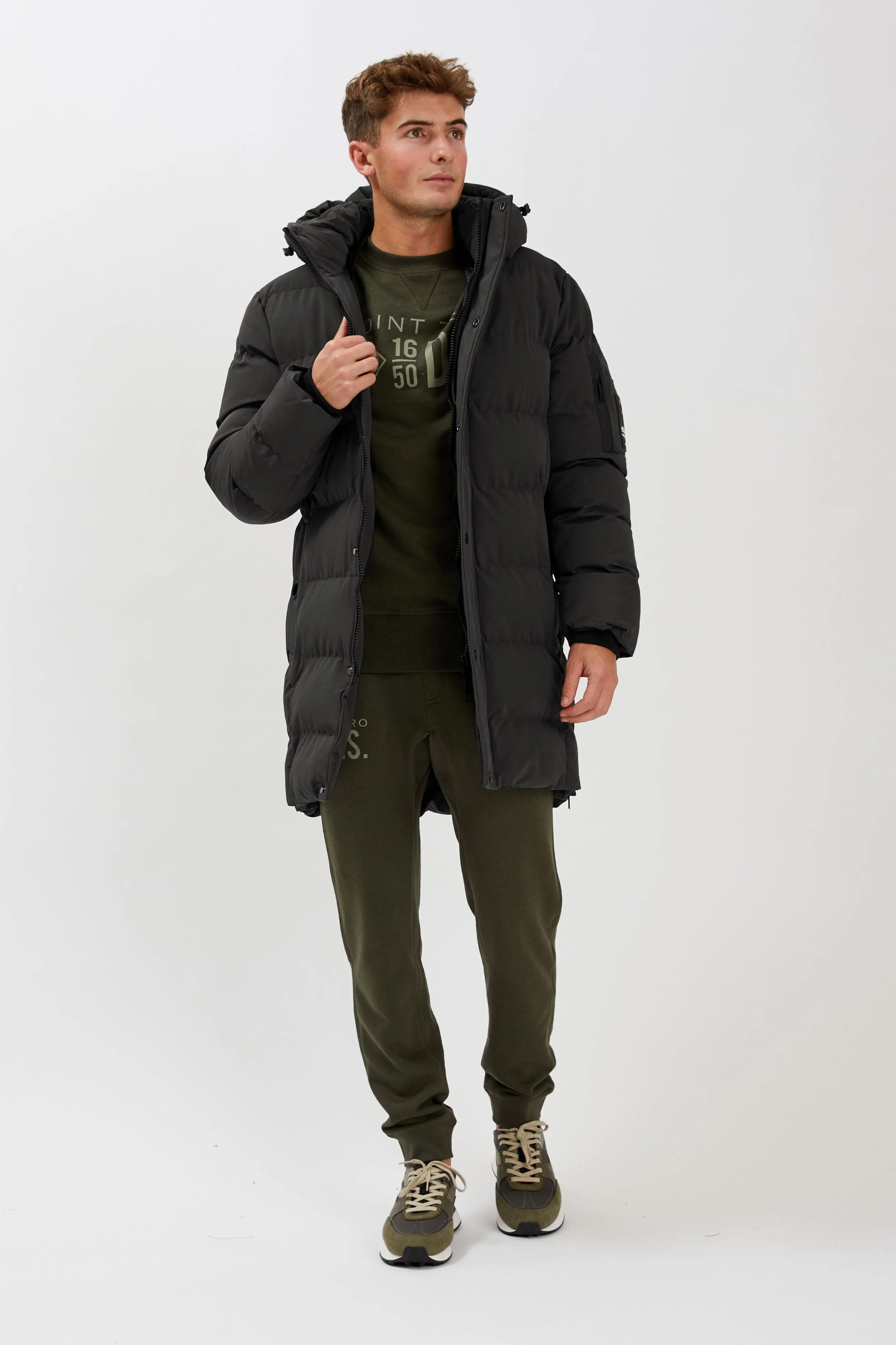 LEVI | Quilted puffer long jacket || LEVI | Manteau polaire longue