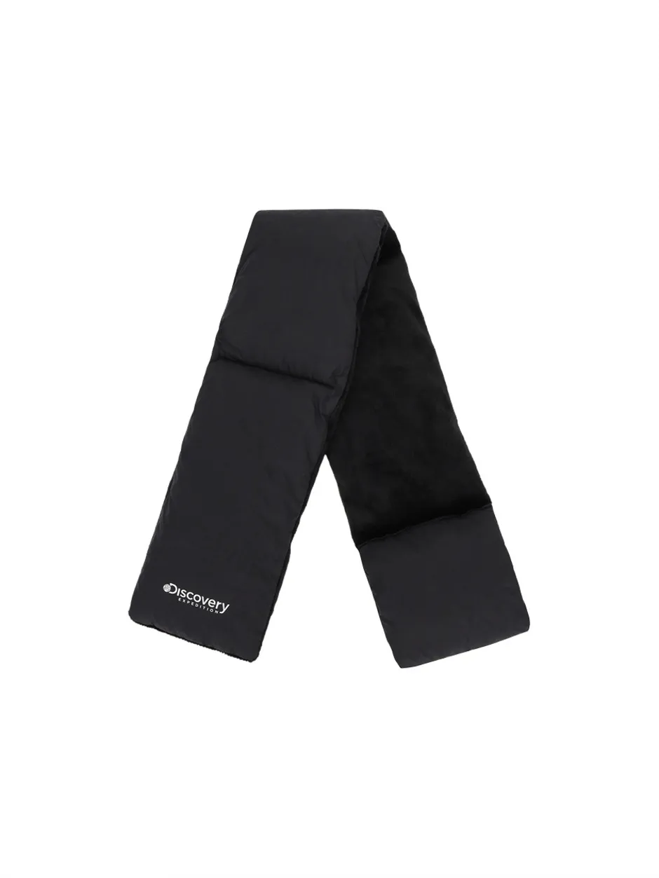 Logo Printed Padding Muffler Black