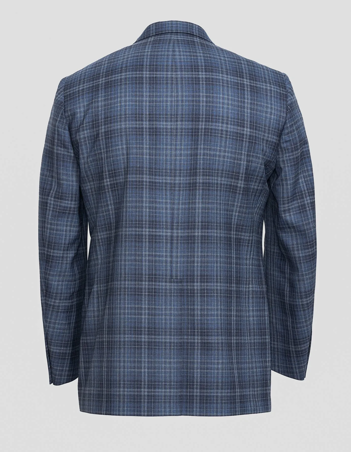 MEDIUM BLUE PLAID SPORT COAT