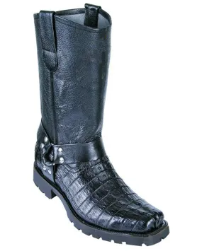 Men's Caiman Tail Biker Boots