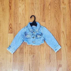 ML Kids Pearl Studded Crop Jacket