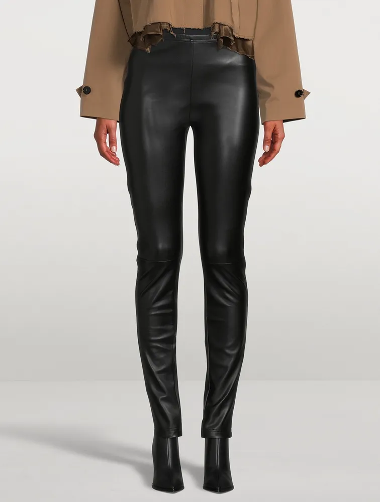 MM6 MAISON MARGIELA Faux Leather Leggings