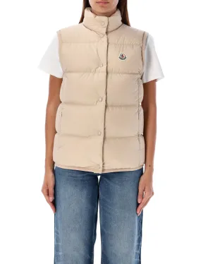 MONCLER Elegant Beige Puffer Vest