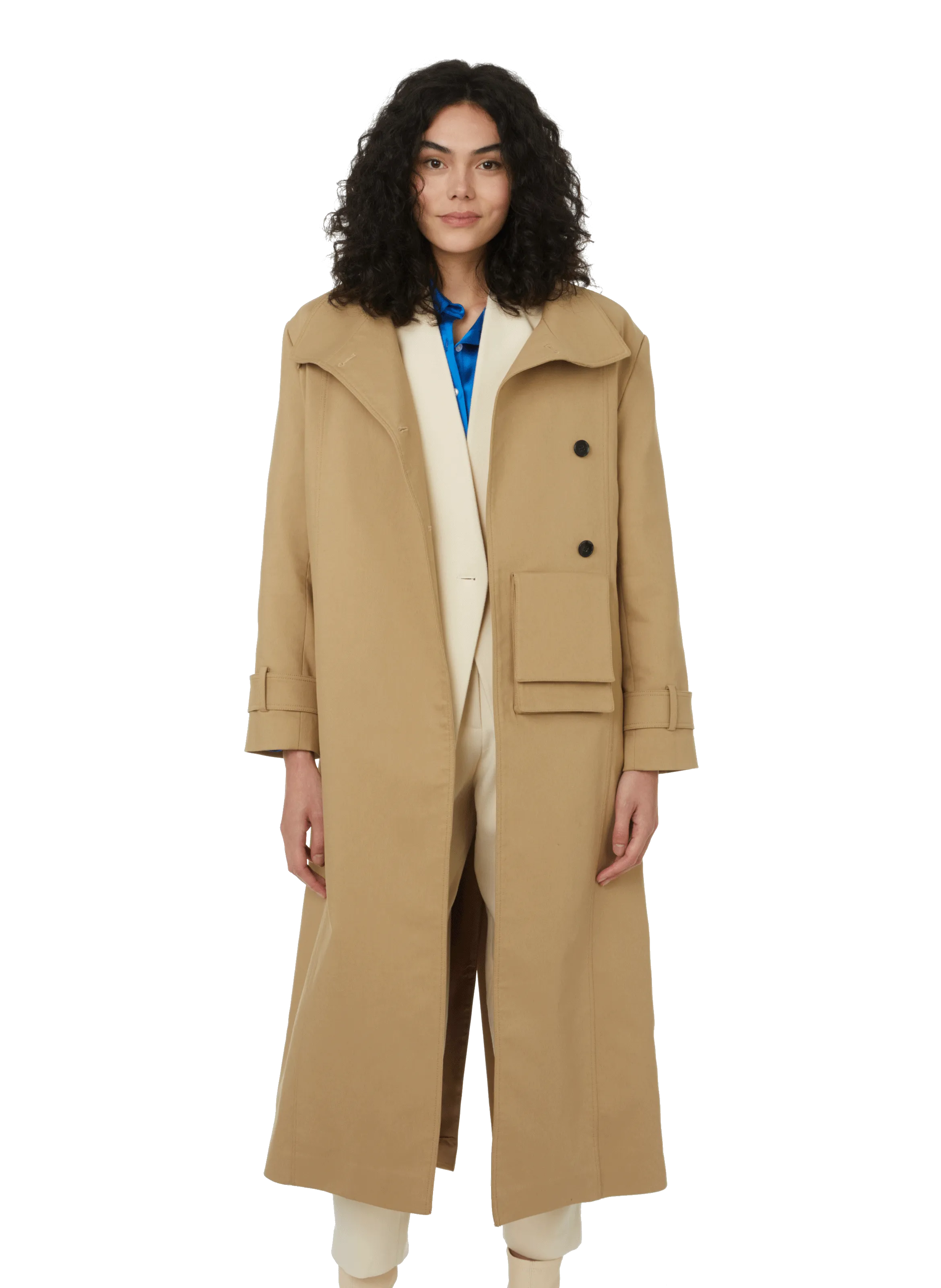 MYBESTFRIENDS  Joyce cotton-blend trench coat - Beige