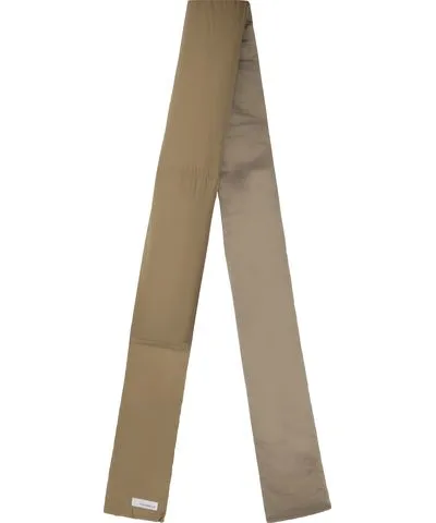 nanamica Beige Down Muffler Scarf