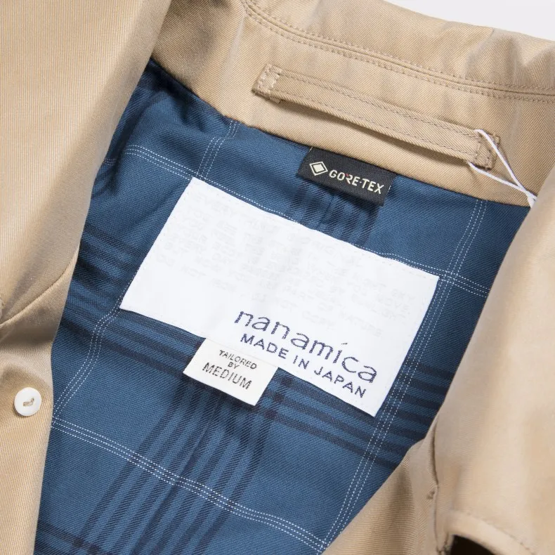 nanamica GORE-TEX Balmacaan Coat (Beige)