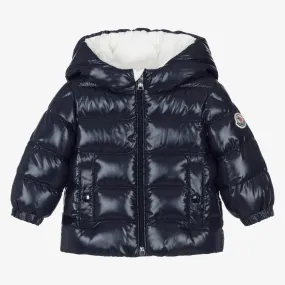 Navy Blue Anand Down Padded Puffer Coat