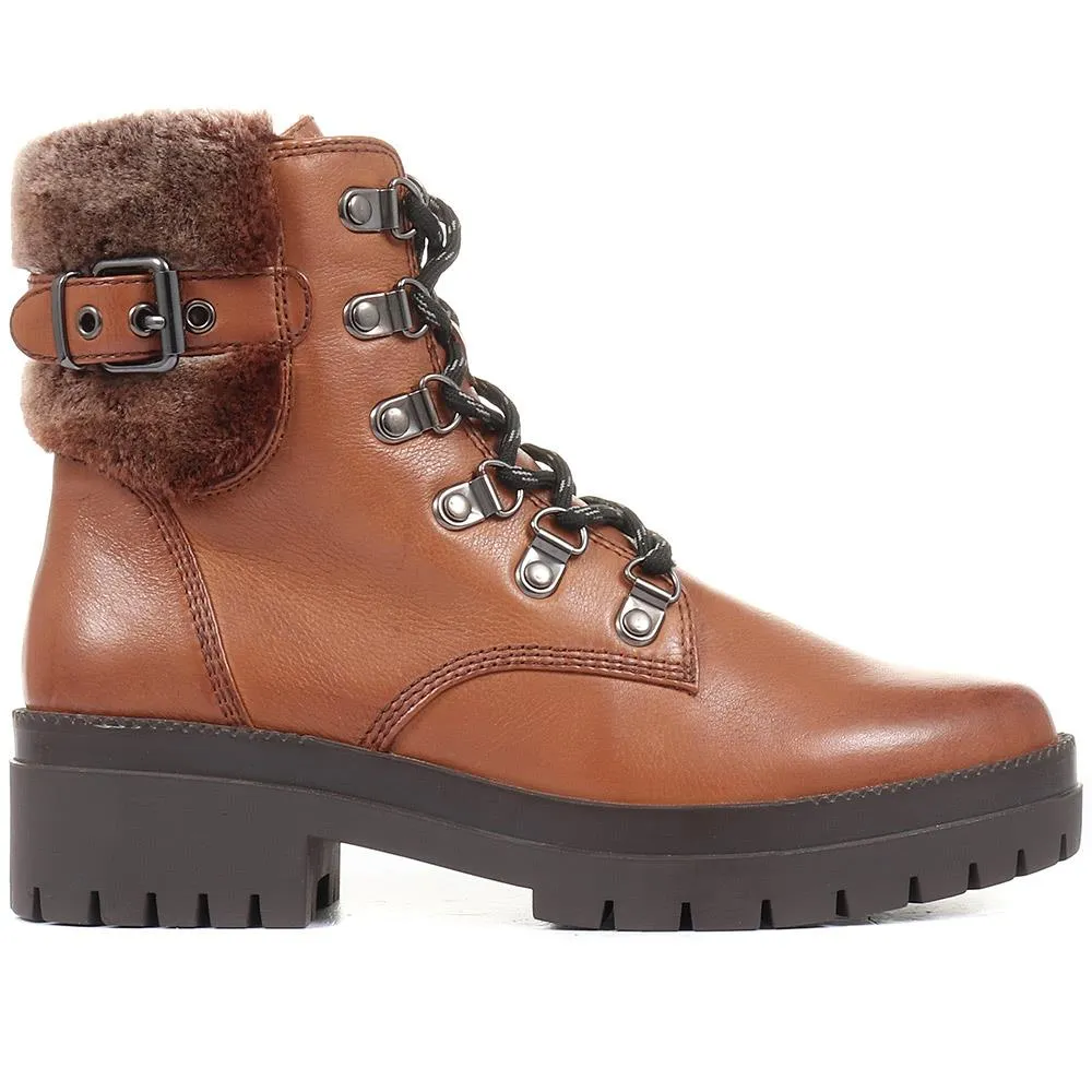 Olga-09 Leather Hiker Boots - SINO34502 / 320 492