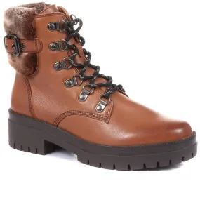 Olga-09 Leather Hiker Boots - SINO34502 / 320 492