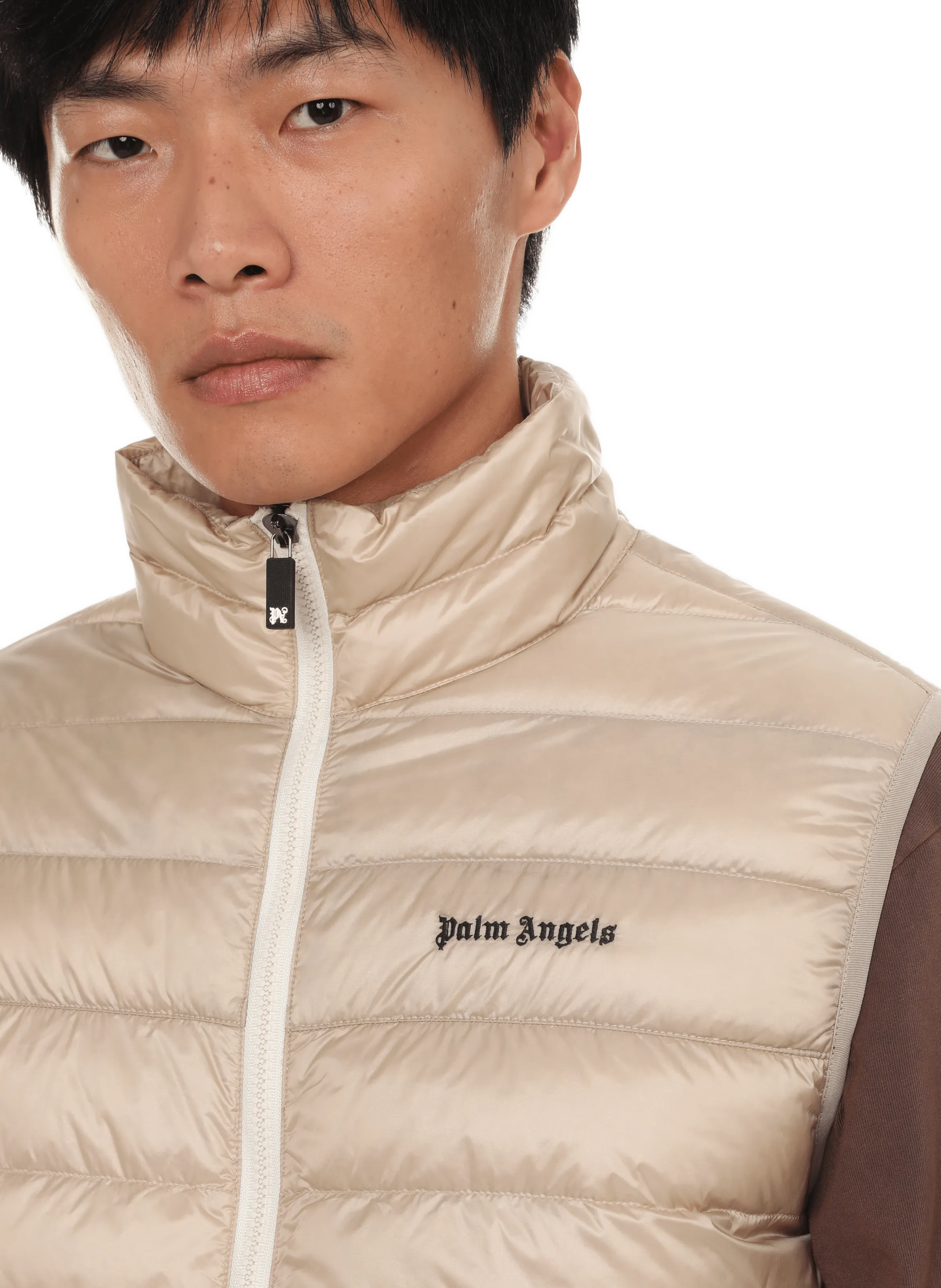 Palm angels  Padded gilet - Beige