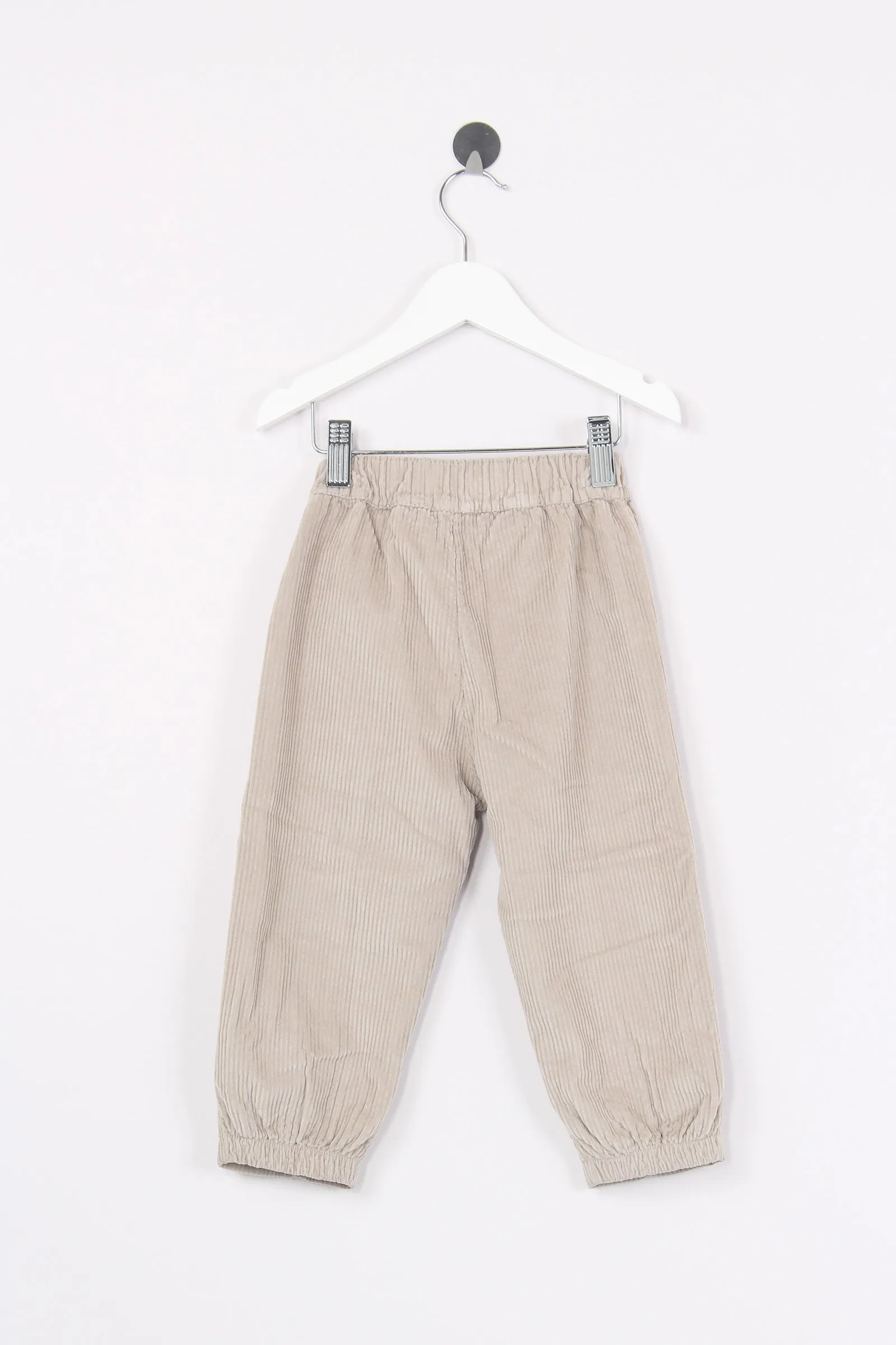 Pantalone Cargo Velluto Taupe