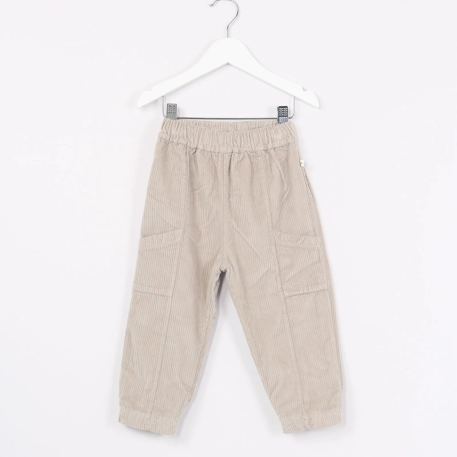 Pantalone Cargo Velluto Taupe