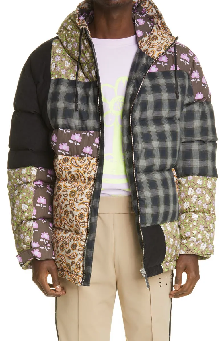 Patchwork Hooded Puffer Jacket | The Puffer Jacket