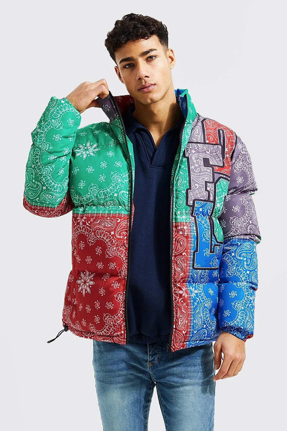 Printed Ofcl Bandana Puffer