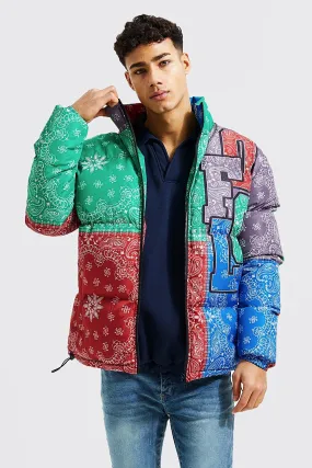 Printed Ofcl Bandana Puffer