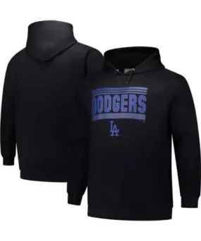 Profile Men's MLB Los Angeles Dodgers Stack Fleece Pullover Hoodie